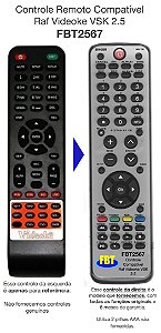 Controle Compatível Com RAF VSK2.5 FBT2567
