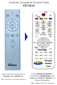 Controle Compatível Com DUOSAT PULSE FBT2810