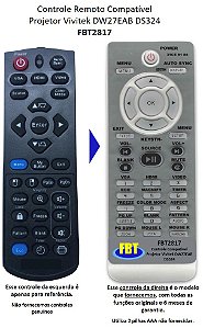 Controle Compatível Com VIVITEK DW27EAB FBT2817