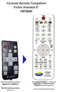 Controle Compatível Com FRAHM ARANDELA 6' 'ATIVA FBT2820