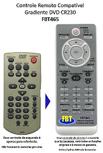 Controle Compatível Com GRADIENTE D230 CR230 CR 203 FBT162