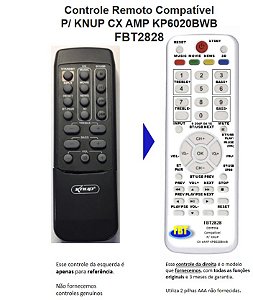 Controle Compatível Com KNUP CX AMP KP6020BWB FBT2828