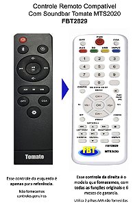 Controle Compatível Com Tomate Caixa Soundbar MTS2020 FBT2829
