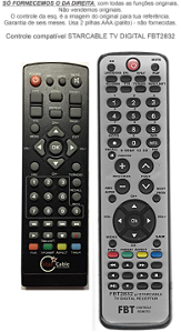 Controle Compatível Com STARCABLE TV DIGITAL FBT2832