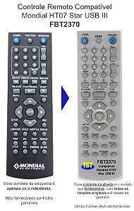 Controle Compatível Com MONDIAL STAR USB III HT07 FBT2370