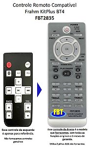 Controle Compatível Com FRAHM KIT PS PLUS 6 BT E CR BT 4 FBT2835