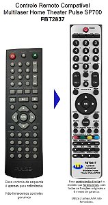 Controle Remoto Compativel Com MULTILASER PULSE SP700 FBT2837