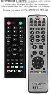 Controle Compatível MULTILASER RE219-VD FBT2840