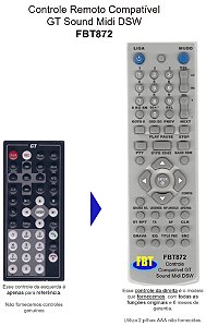 Controle Compatível Com DVD AUTOMOTIVO MIDI JAPAN MD1015 MD3010 MD7013 FBT872