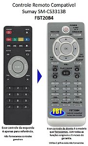Controle Remoto Compatível Taicon & Sumay Sm-Cs3313B FBT2084