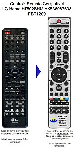 Controle Compatível Com AKB32273506 HT502SHM HT502TWH FBT1209