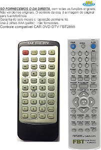 Controle Compatível Com CAR DVD-DTV FBT2855