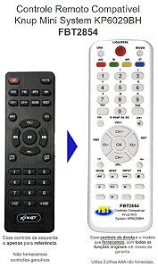 Controle Remoto Compatível C/ KNUP MINI SYSTEM KP6029BH FBT2854
