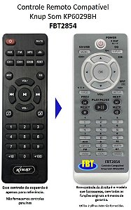 Controle Remoto Compatível C/ KNUP MINI SYSTEM KP6029BH FBT2854