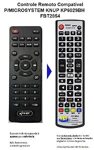 Controle Remoto Compatível C/ KNUP MINI SYSTEM KP6029BH FBT2854