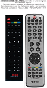Controle Compatível Com TOMATE 800 TV DIGITAL FBT1918
