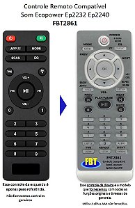 Controle Compatível C/ Ecopower Ep2232 Ep2240 FBT2861