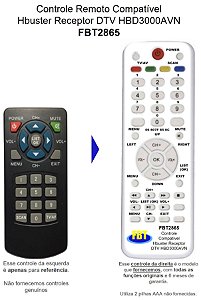 Controle Compatível Com H BUSTER HBD3000AVN FBT2865