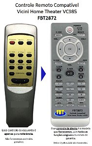 Controle Compatível Com VICINI Home Theater VC985 FBT2872