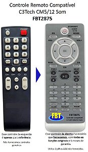 Controle Compatível Com MONDIAL CS AMP CM 06 12 FBT2875