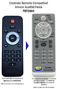Controle Compatível AMVOX ACA850 Festa FBT2884