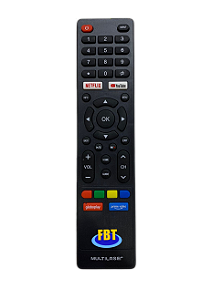 Controle Compatível com Smart Tv Multilaser FBT9010