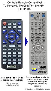 Controle Compatível Com  TV MONITOR TOMATE MTM909 D14 MTM1410 FBT2904