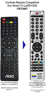 Controle Compatível Com AOC SMART TV FBT2907