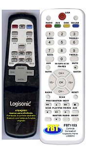 Controle Remoto Compatível Com HOME LOGISONIC LS93010 FBT1153