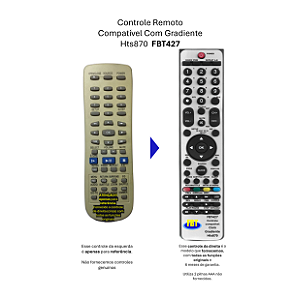Controle Compatível Com Gradiente HTS870 FBT427