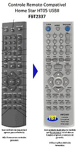 Controle Compatível Com HOME MONDIAL D05 HOME STAR USB II FBT2337
