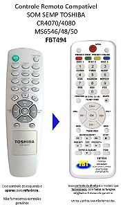 Controle Compativel Semp Cr4070/4080 Ms6546/48/50 FBT494