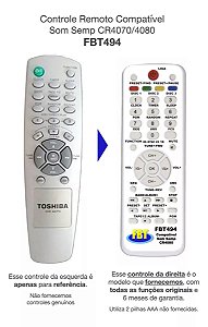 Controle Compativel Semp Cr4070/4080 Ms6546/48/50 FBT494