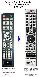 Controle Compatível Com LCD TV JVC RM-C5301 FBT2928