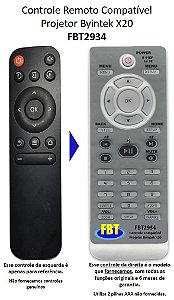 Controle Compatível PROJETOR B YINTEK SERIE SKY/CEU X20 FBT2934