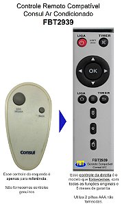 Controle Remoto Compatível Com Ar Condicionado CONSUL FBT2939