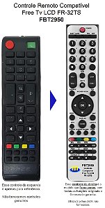 Controle Compatível Com SMART TV FREE FR32TS FBT2950