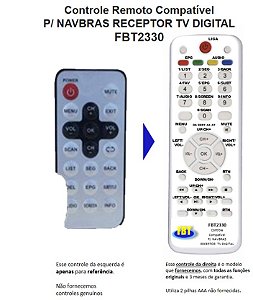 Controle Compatível Com Navbras Nvt08 Fbt2330