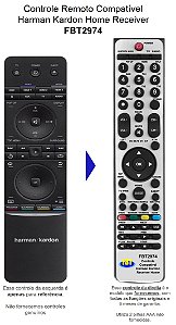 Controle Remoto Compatível Com RECEIVER BLURAY 3D HARMAN/KARDON FBT2974