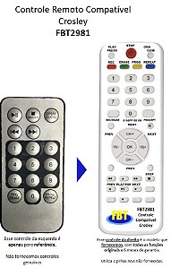 Controle Remoto Compatível Com CROSLEY AUTORAMA FBT2981