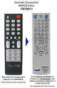 Controle Compatível p/ Amvox Party Fbt2911