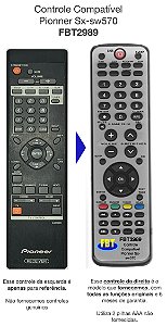 Controle Remoto Compatível  Receiver PIONEER SX-SW570 FBT2989
