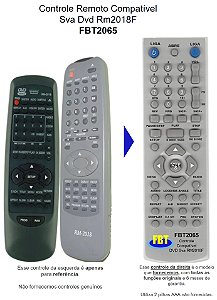 Controle Compatível Com Sva Dvd Rm2018f 10 FBT2065
