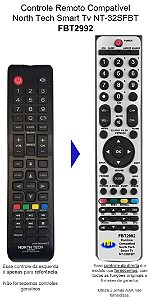 Controle Compatível Com NORTH TECH 32SFBT FBT2992