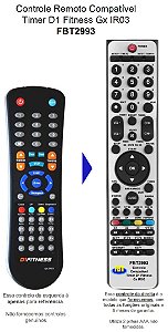 Controle Compatível Com TIMER D1 FITNESS FBT2993