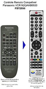 Controle Remoto Compatível Com PANASONIC VCR/TV FBT2996
