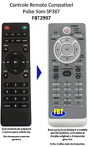 Controle Remoto Compatível Com PULSE SP387 FBT2997