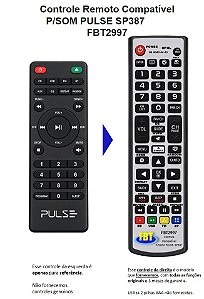 Controle Remoto Compatível Com PULSE SP387 FBT2997