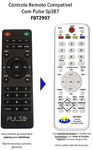 Controle Remoto Compatível Com PULSE SP387 FBT2997