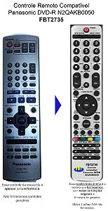 Controle Compatível Panasonic DVD N2AKB000050 FBT2735